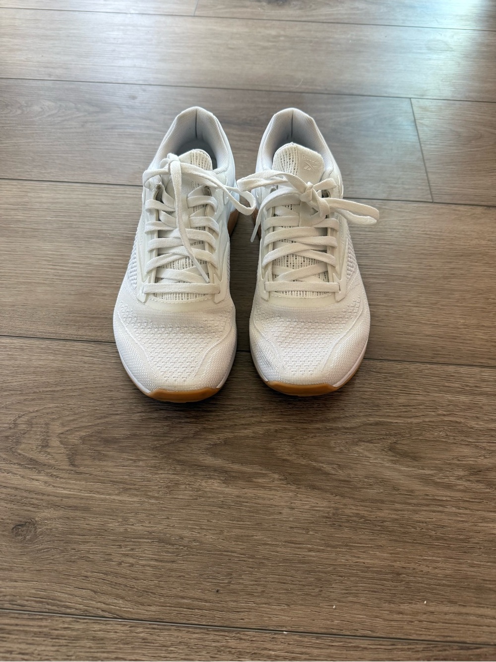 Reebok Women's White Athletic Sneakers with Gum Toe